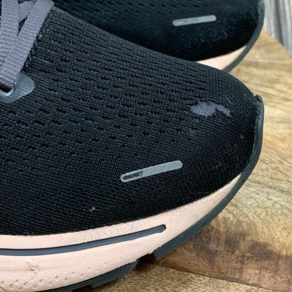 Brooks Ghost 14 Women Running Jogging Walking Sneakers Shoes 11 Black Pink Teal - Picture 3 of 13